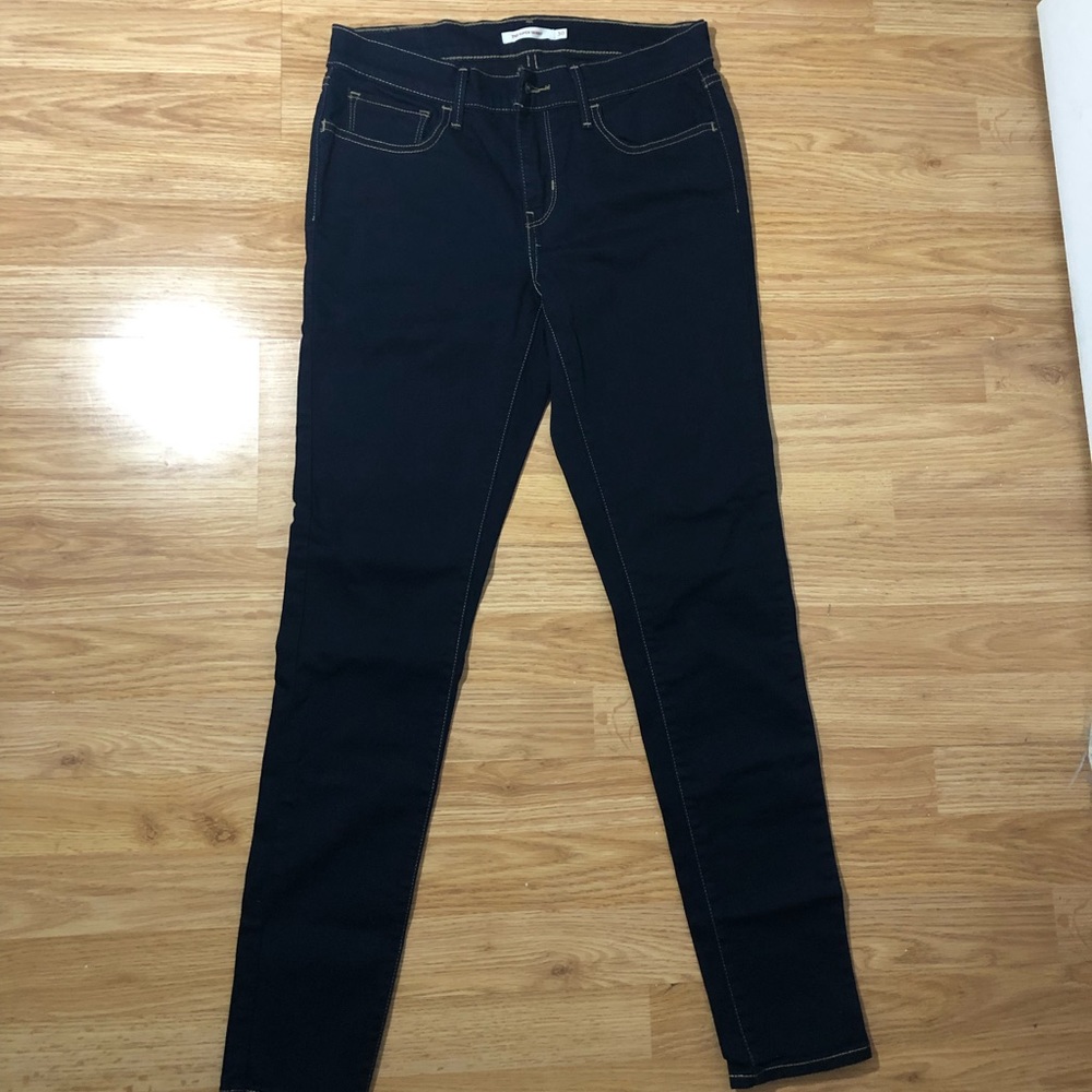 Levi’s Jeans Never Worn High Rise  size 30 USA dark blue plus free Mango shirt